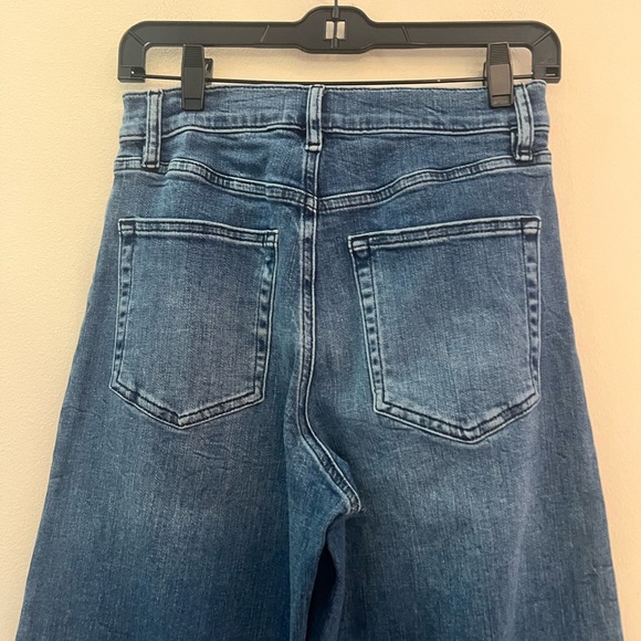 Frame Denim Dark Blue Le Slim Palazzo Flare Jeans - Picture 10 of 12